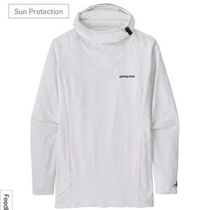 Never worn: Patagonia R0 Men’s Surf Hoody XXL White UPF40+